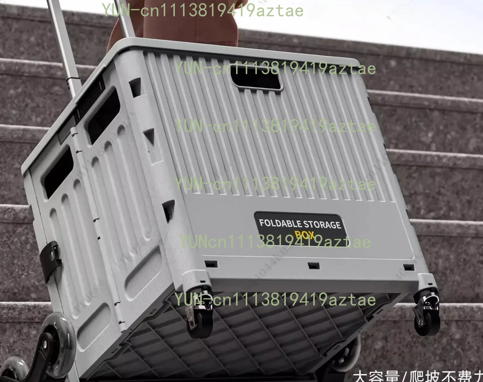 Portable Folding Multi-Functional Cart, Lightweight Trolley for Shopping, Camping & Stall Use