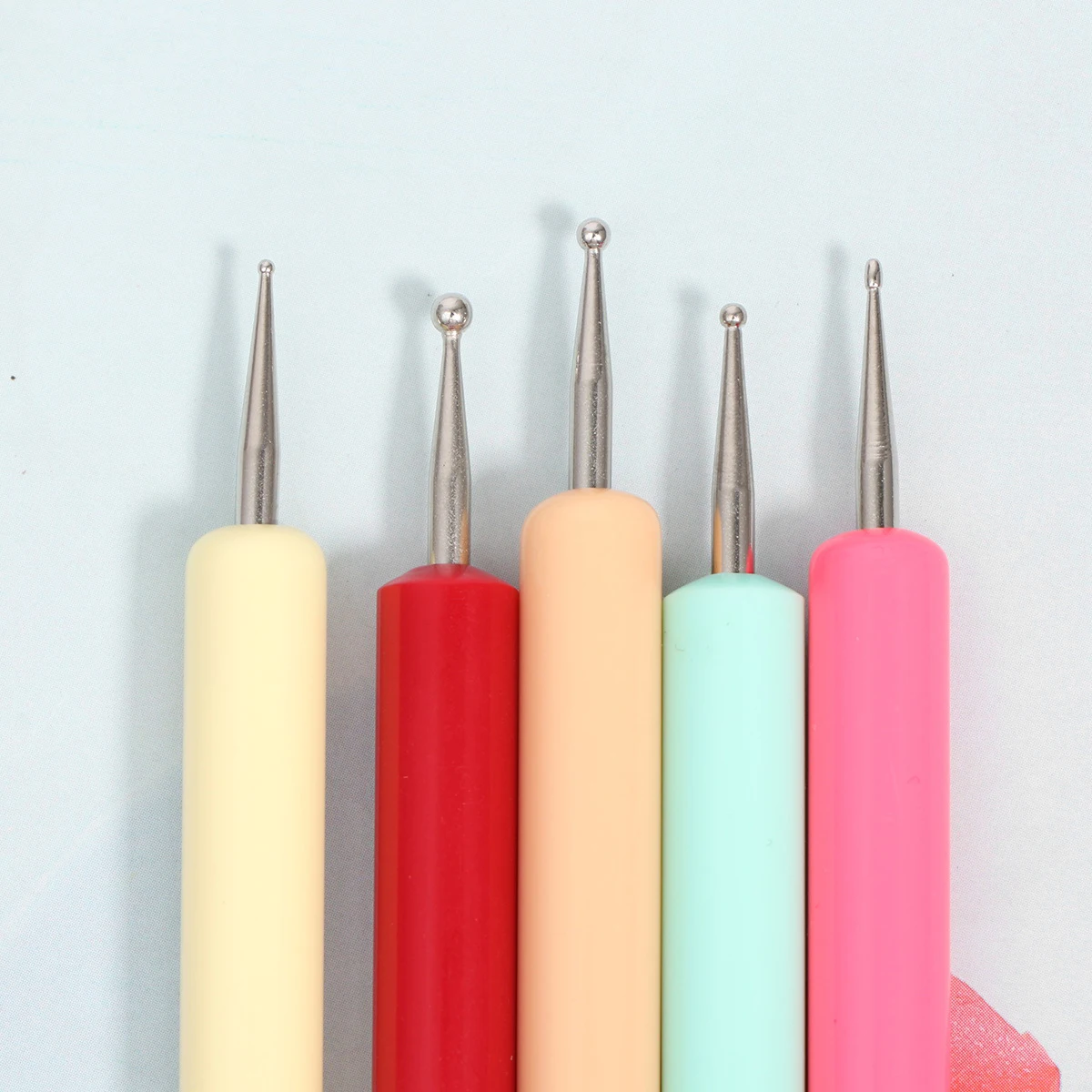 

5pcs Silicone Nail Art Pen Brush Kit for Liner Detail Painting Tools Durable Lightweight Nail Art Liner Brushes Set