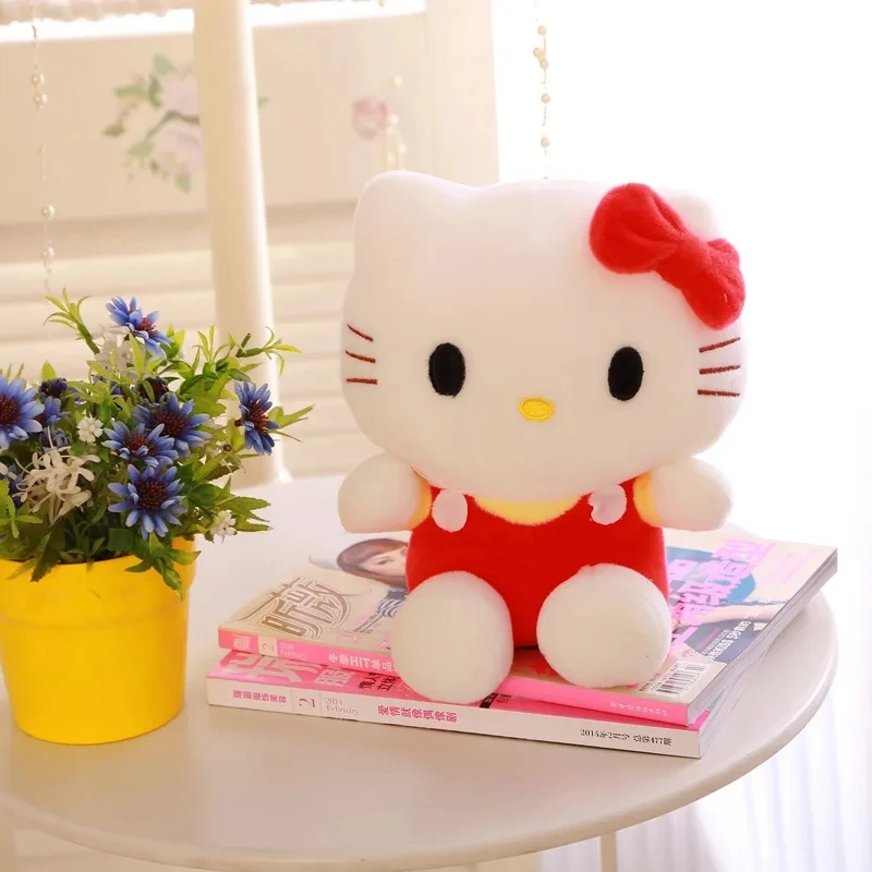 MINISO Hello Kitty Plüschtiere Sanrio Niedliche 20 cm Film KT Katzenpuppen Weiche Kawali Gefüllte Hello Kitty Weihnachtsgeburtstagsgeschenke