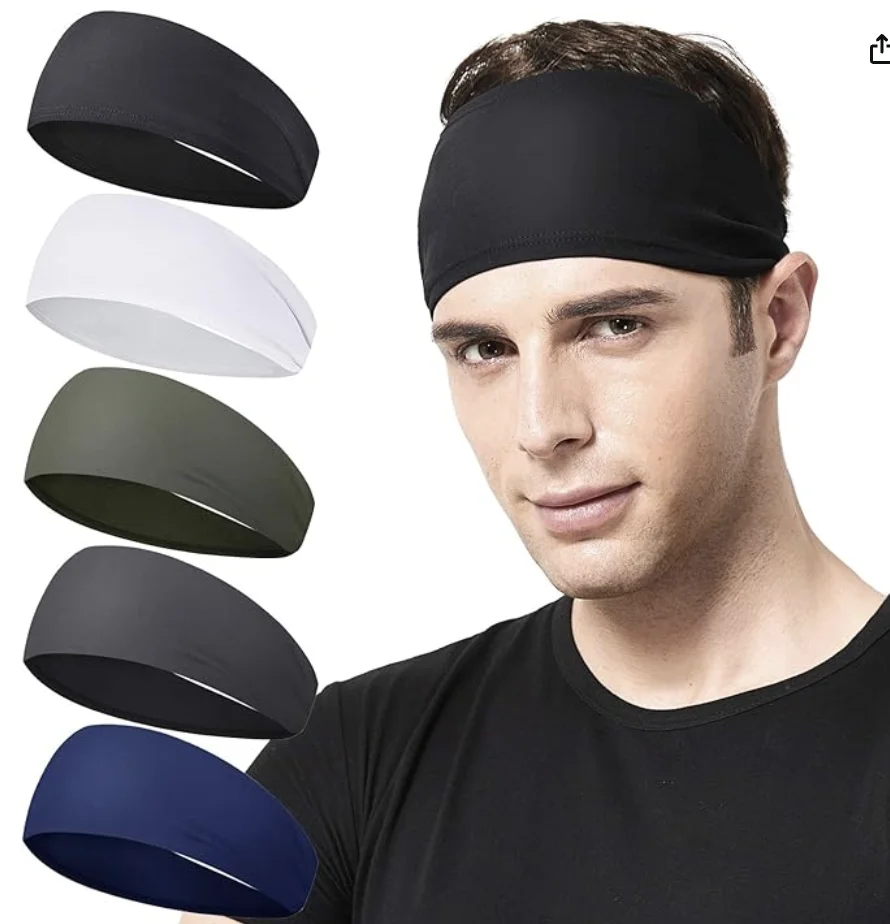 2 stücke Sport Anti Schweiß Haarband Laufen Fitness Stirn Schutz Frühling Sommer Outdoor Stirnband – Detail 11