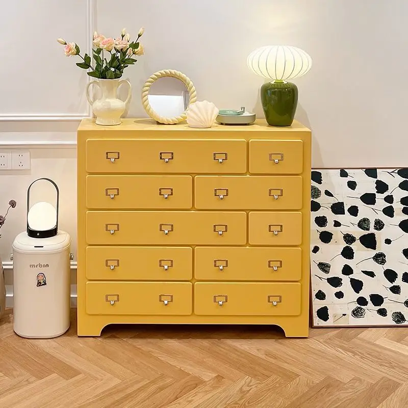 الدوبامين الوردي الخشب الصلب عشرة خزانة الصدر بسيطة الحديثة مدخل غرفة المعيشة غرفة نوم خزانة تخزين جدار درج خزانة