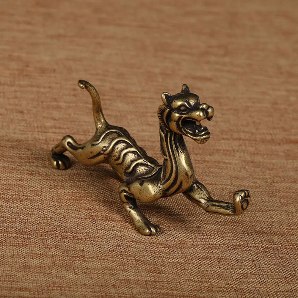 

4 pcs Feng Shui Ornaments Divine Beast Statue Household Fengshui Copper Craft Figurine Home Decor Gifts