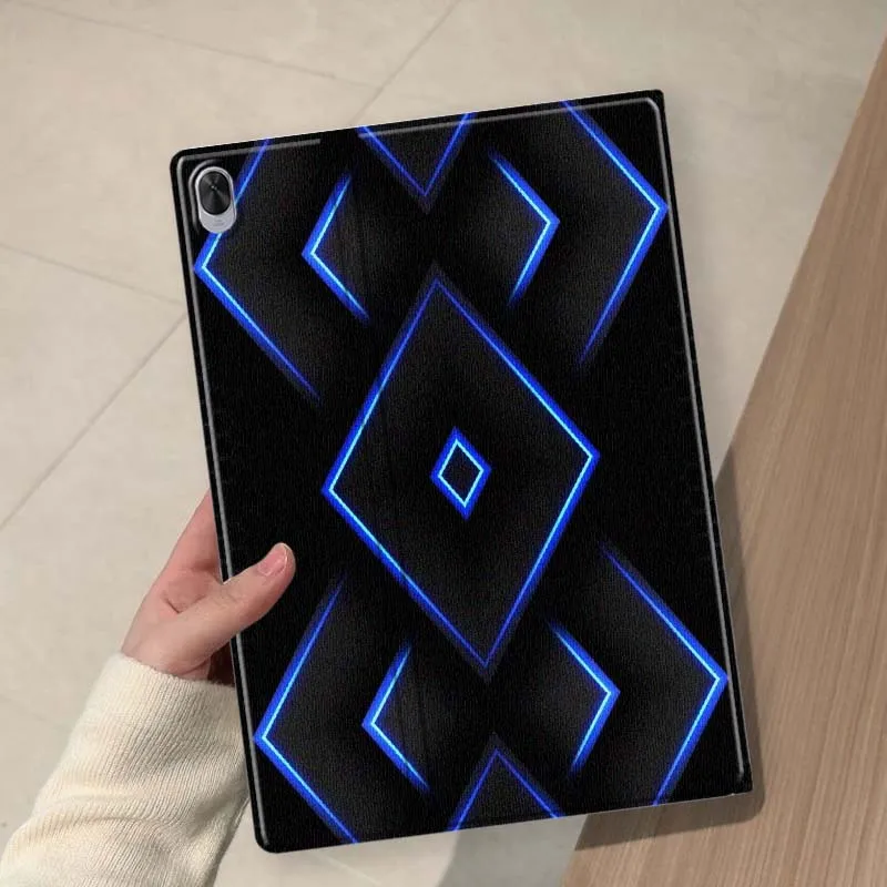 Geometric Grid Pattern Soft For Huawei MediaPad 11 M5 M6 ES Pro M5Lite Honor Pad V7 V8 X7 X8 X9 GT Pro Tab Tablet Case