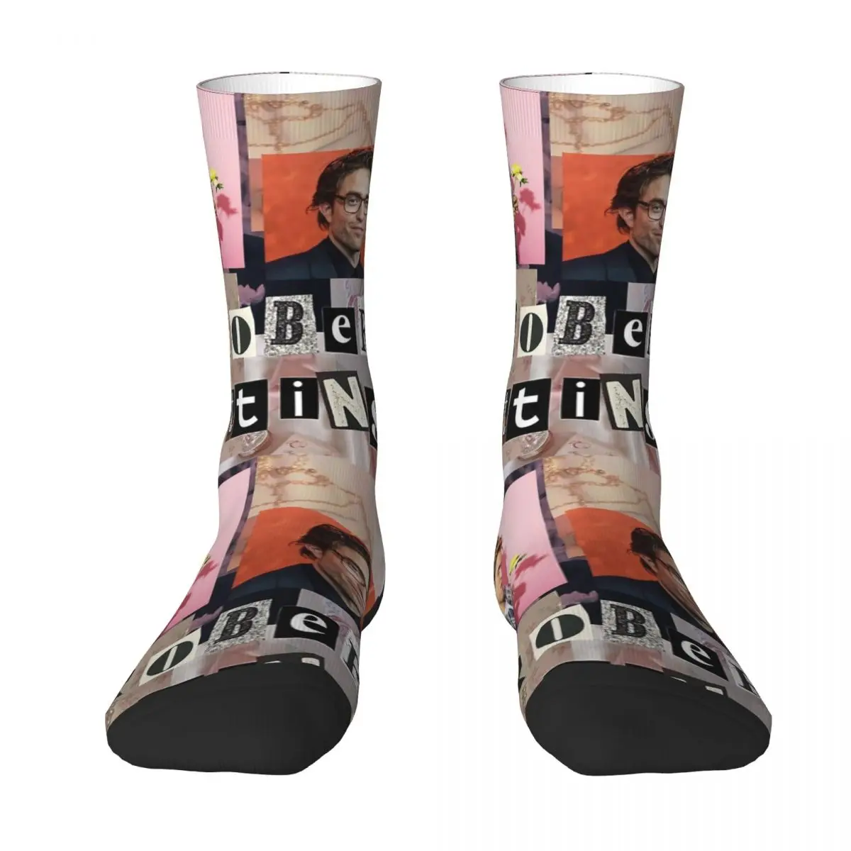 Robert Pattinson Stockings photo Graphic Funny Socks Autumn Anti Bacterial Socks Couple Climbing Soft Socks