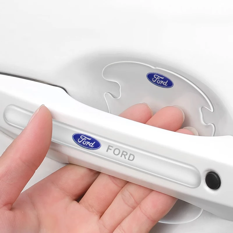 Protector de manija de puerta de coche, película protectora, accesorio para Ford Escape Edge Mondeo Taurus Fusion Mustang Focus, 4/8 Uds.