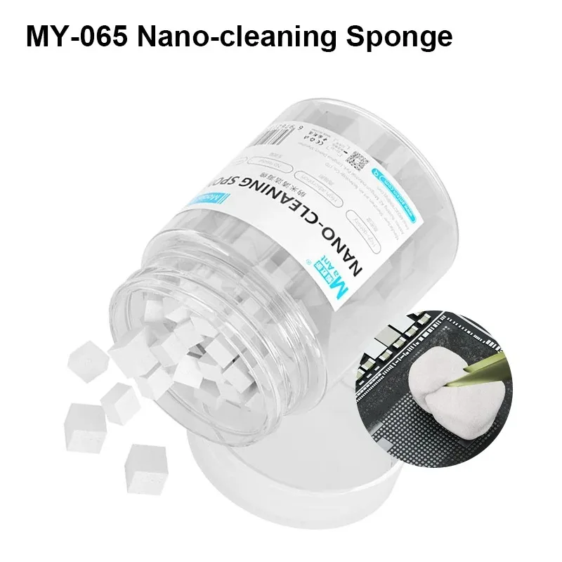 MaAnt MY-065 Nano esponja de limpieza sin residuos para pantalla de teléfono PCB placa base cámara de vidrio trasero flujo de soldadura marco de aceite herramienta de limpieza