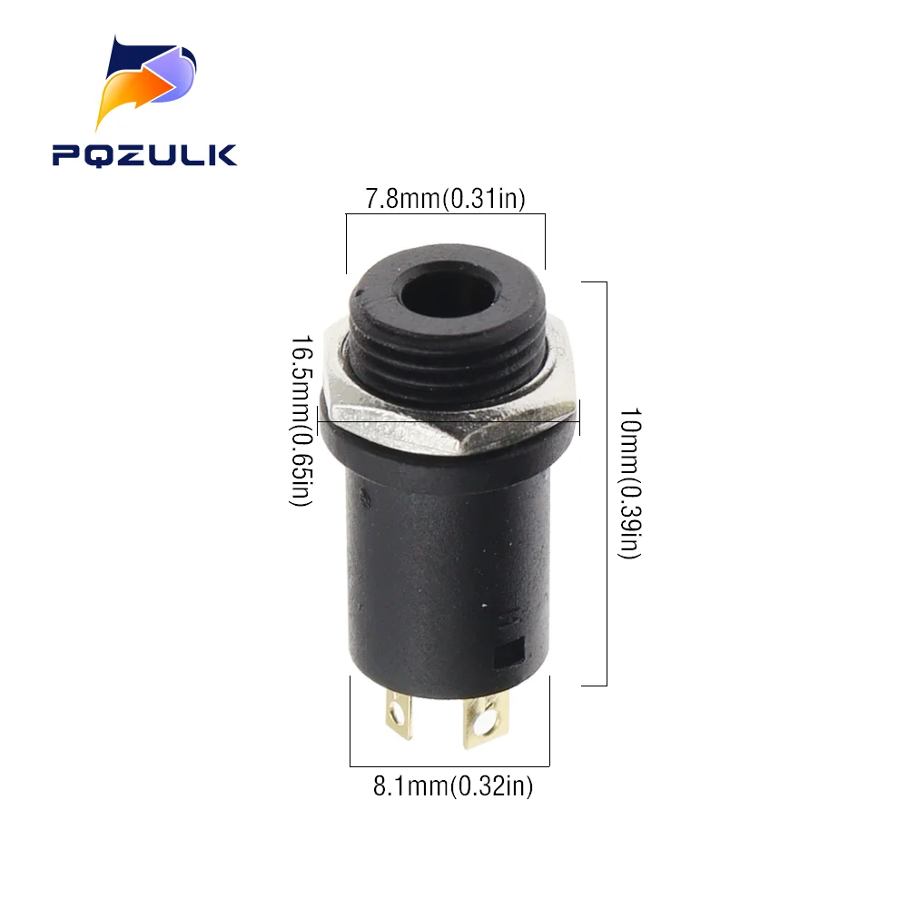 10PCS 3.5mm 4 Channel Female Headphone Stereo Jack Panel Mount Connector Audio Video Vertical Socket Gold Plated High Quality