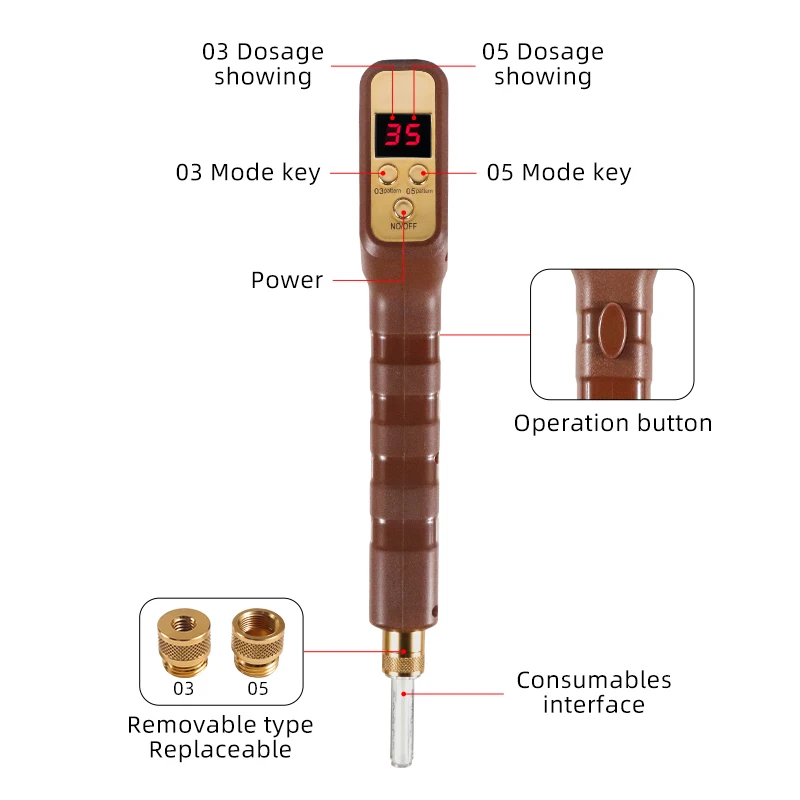 2 in1 profession eller Hyaluronsäure-Injektion stift Automatische nadel freie Füll injektion pistole Ampulle 0.3/0,5 ml Hyaluronspen-Kit