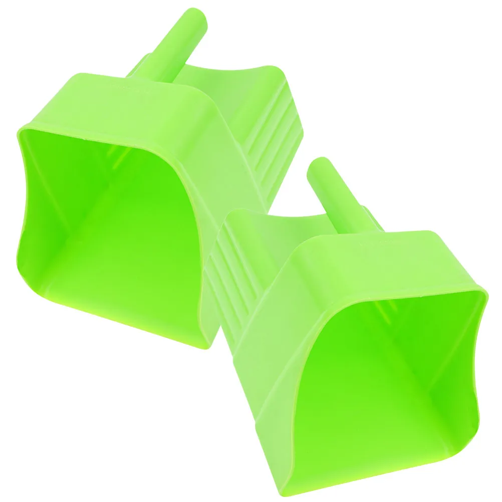 

Набор из 2 прочных пластиковых лопат для кормления домашней птицы, для крупномасштабного распределения корма, с удобной рукояткой, сельскохозяйственный инструмент, садовый совок