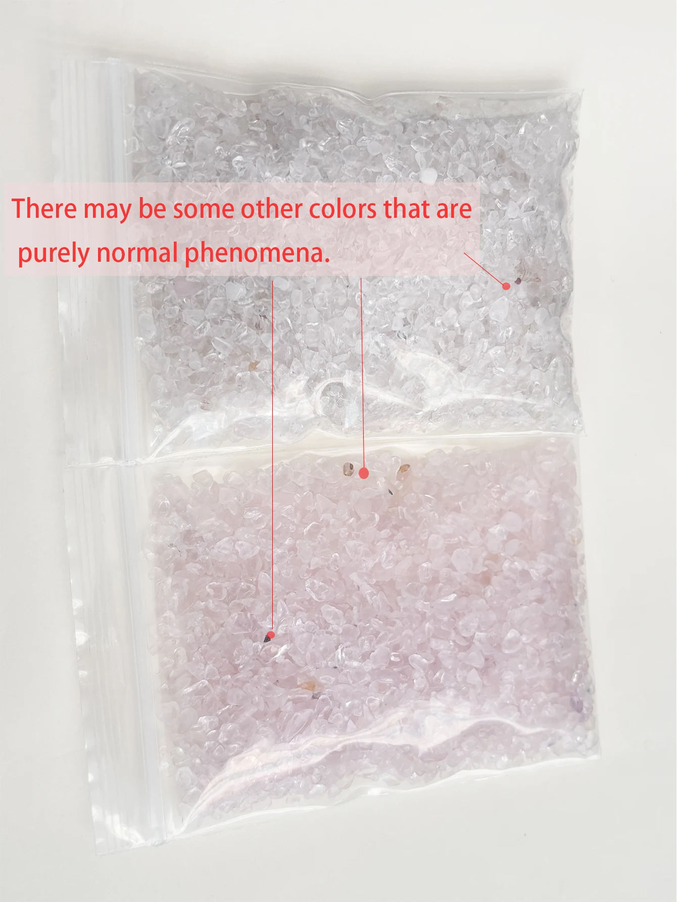 Tumbled Chips Stones Crushed Crystal Quartz , Irregular Shaped Gravels Pebbles Healing Stones, DIY Smoothed Rocks for Potted Pla view 6