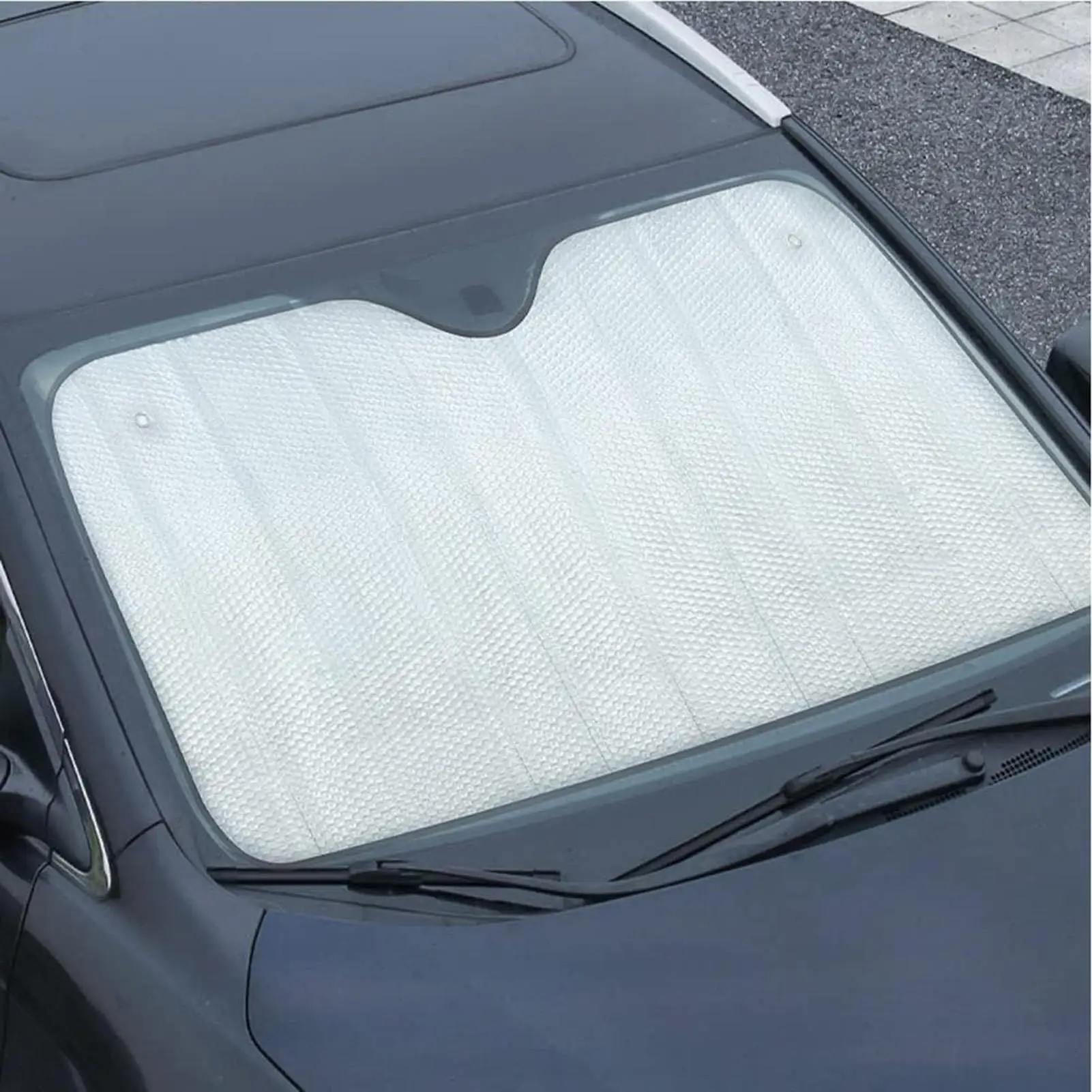 Car Sun Shade Windshield Universal Foldable Reflective Thickened Blocker Car Window Shades For SUV Summer Electric Vehicle view 5