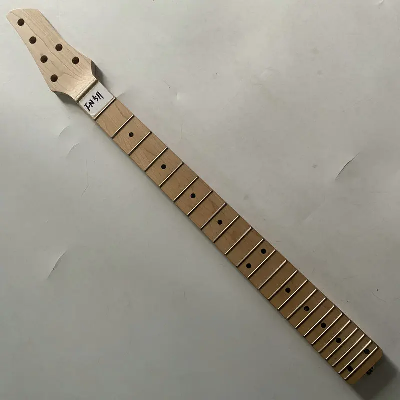 FN511 Original EKO Without LOGO Electric Guitar Neck Maple Wood  24 Frets for  DIY Guitar Parts Trussrod From Neck Heel