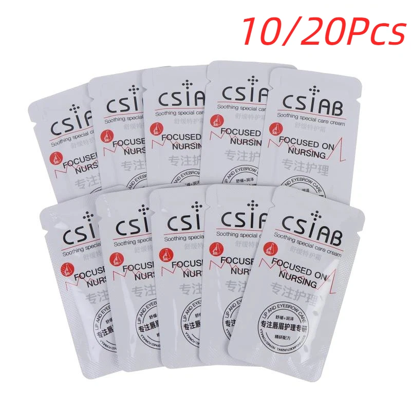 Hot Sale 10/20/50/100Pcs Professional Safe Effective Repair Make Up Tattoo Eyebrows Renewable Cream Repair Cream