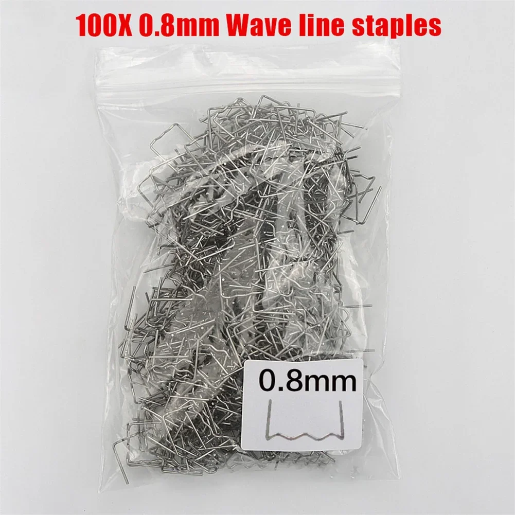 100pcs Hot Stapler Welding Soldering Tools Automotive Repair Kit Plastic Repair Standard Pre Cut Wave Staples