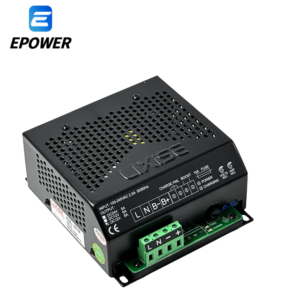 LIXiSE  LBC1208  12V 8A generator 3 Stage Battery Charger