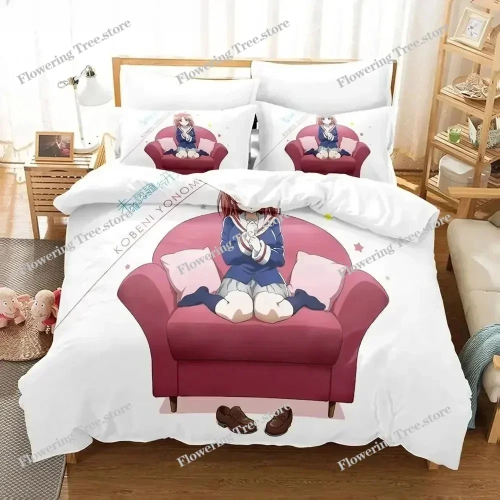 

Engaged to the Unidentified Anime Bedding Set Pillowcases Single Full Queen King For Girl Kids Anime Bedding Set Duvet Covers029