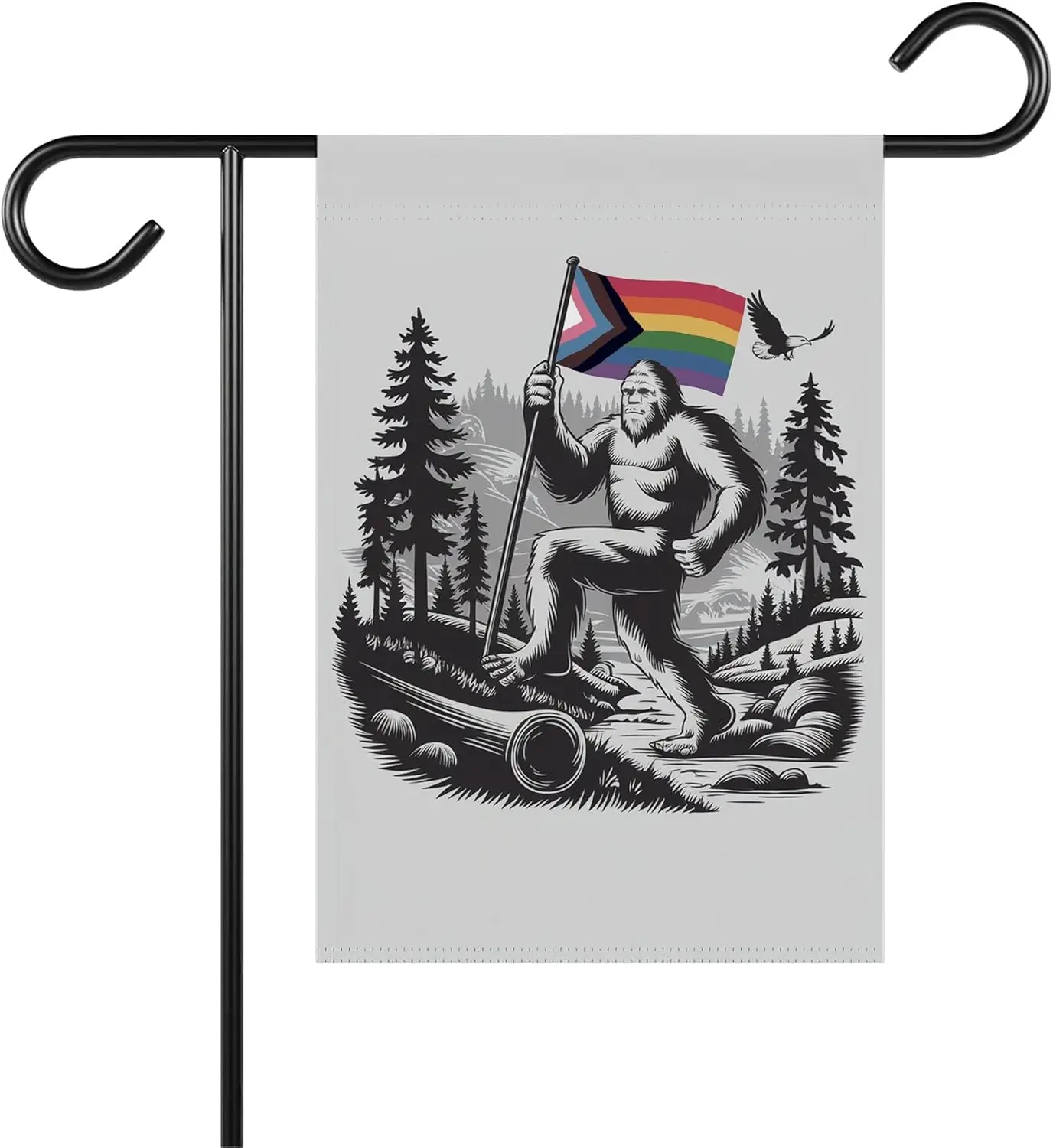 Progress Pride Bigfoot Garden Flag - Ideas Outdoor Decoration And Garden Terraces Gift For Lgbtq+ Community - Lgbt Pride Fla zzo