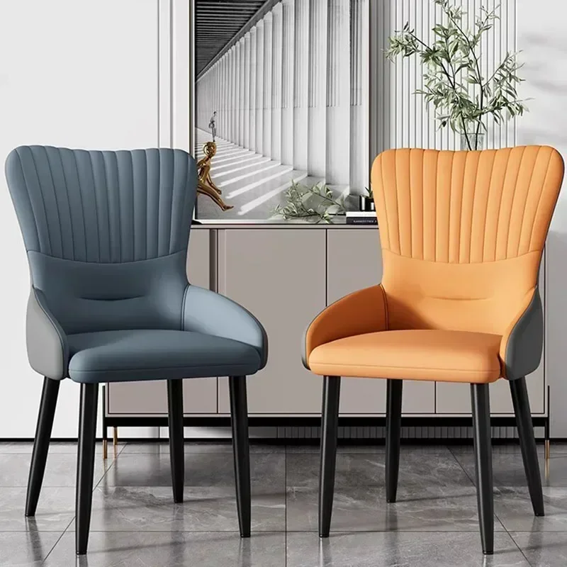 

Upholstered Luxury Dining Chairs Nordic Vintage Trendy Minimalist Dining Chairs Modern European Sillas De Comedor Home Furniture