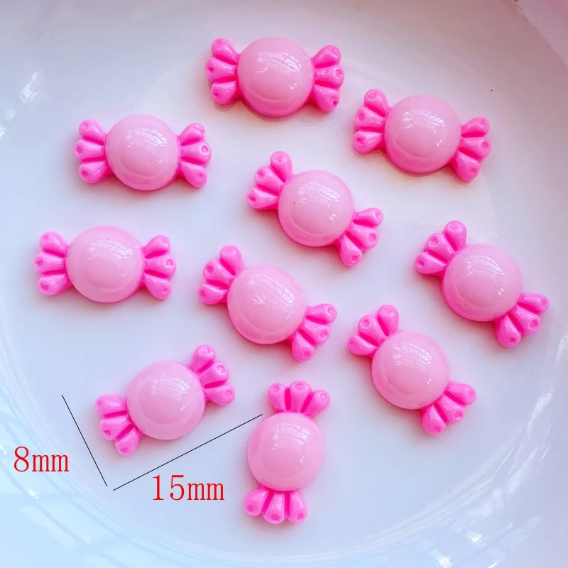 40Pcs New Cute Mini Candy Figurine Crafts Flatback Cabochon Manicure Ornament Jewelry Making Hairwear Accessories