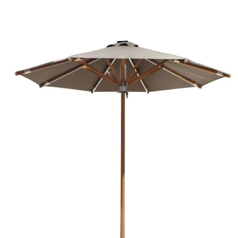 Solar Aluminum Rod LED Outdoor Garden Umbrella Light, UV Protection, High Quality Outdoor Furniture Parasol Fast Delivery