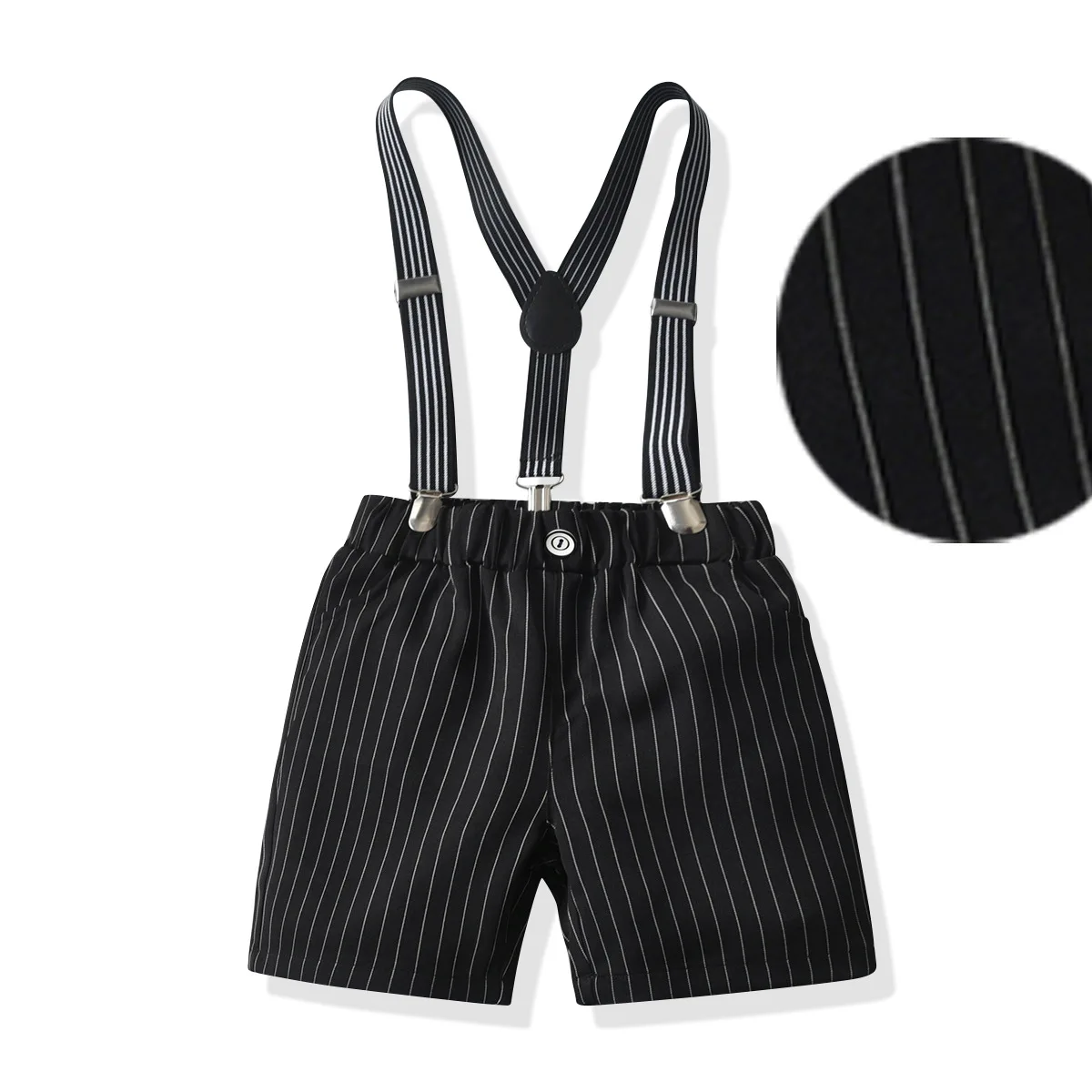 Shorts For Casual Outfit Fashion Red +Green Shorts With Suspender 2 PCS Suit For Birthday Party For 6M-7Years Baby Boy Newborn