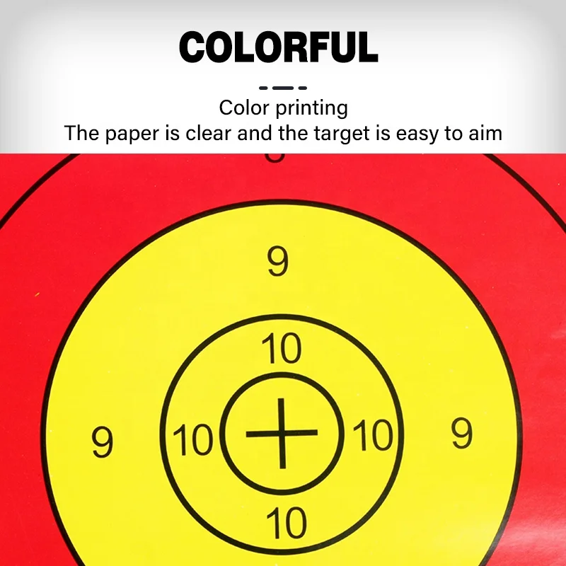 

20pcs Archery Paper Targets Compound Recurve Bow Hunting Shooting Practice Standard Diameter 10 Rings 40 cm Round Accessories