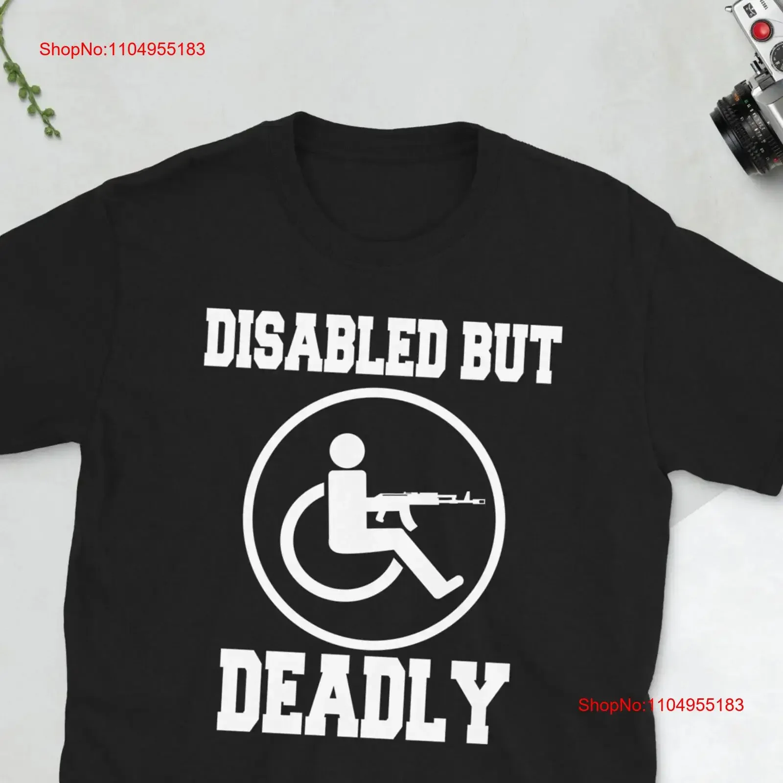 

Funny Disabled But Deadly Disability Awareness Month T Shirt vintage Washed Soft designer clothes fashion Slightly streetwear