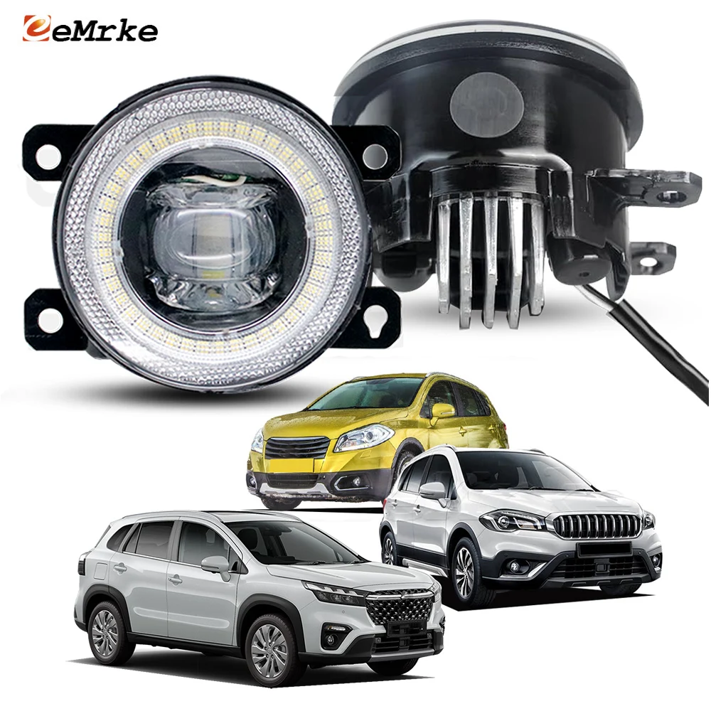 

Upgrade Angel Eye LED Fog Lights For Suzuki SX4 S-Cross 2G JY 2014-2021 2022 2023 2024 2025 Fog Driving Lamp Accessories