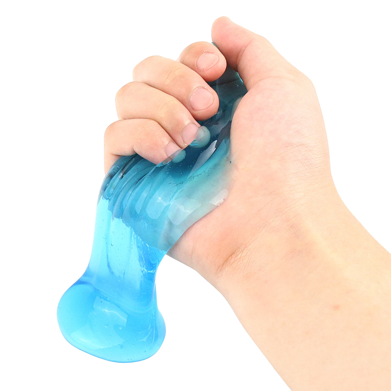 Simulated bottle drink with fake water, slime crystal clay toy, decompression and squeezing, with a novel tactile sensation