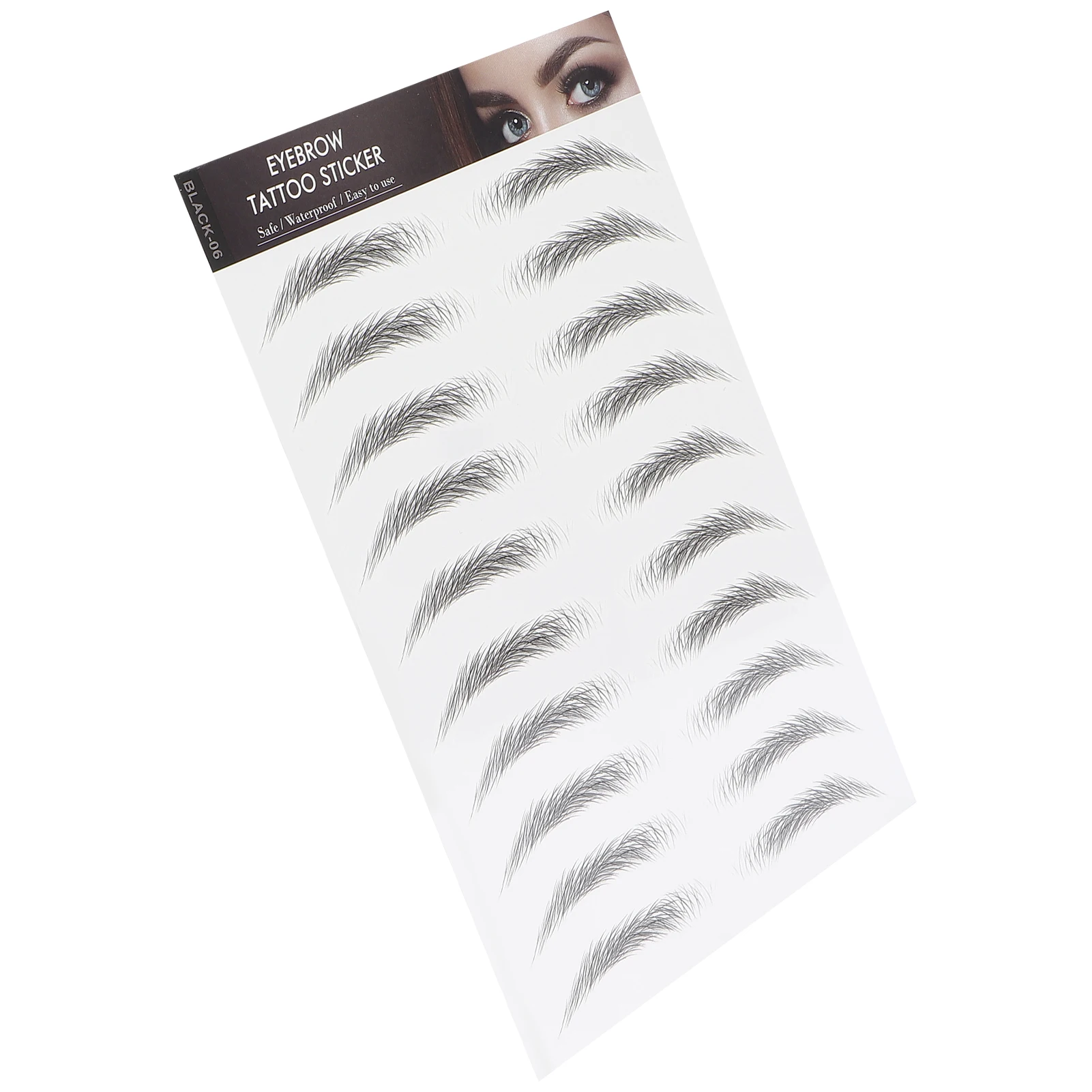Long Lasting Eyebrow Transfers Sticker Household Portable Women Eyebrow Tattoo Sticker