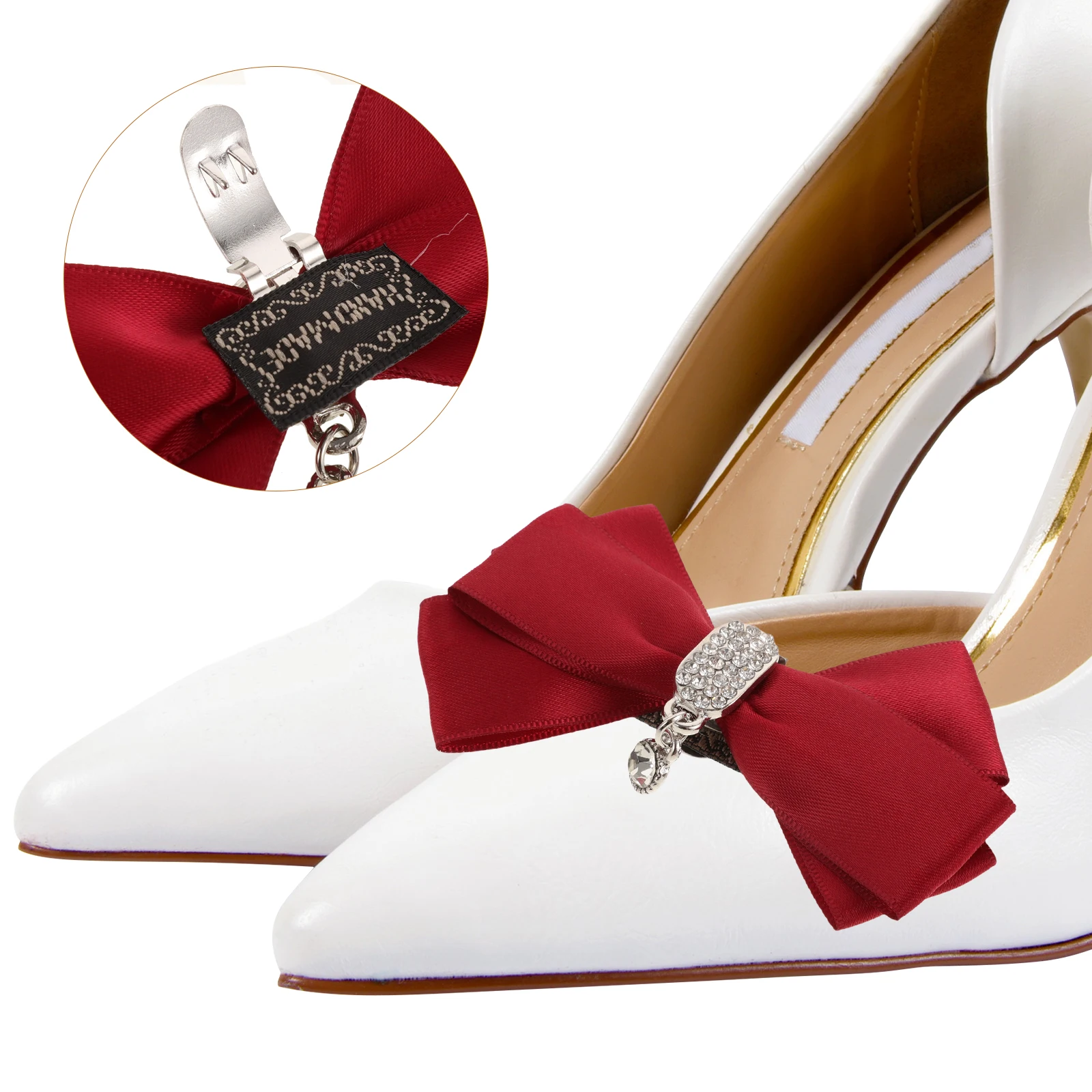 

Shoe Accessories Clips Decorative Bow for Women Bridal Shoe Bows Wedding Jewelry Embellishments Storage