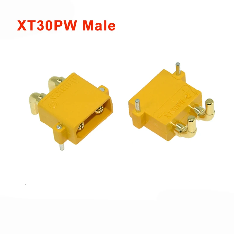 

5PCS XT30PW Connector Plug Male and female Upgraded Female & Male Heat Shrink Gold Plated For RC Parts