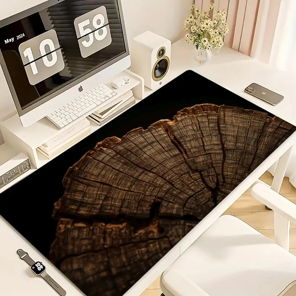 

Wood Grain Mouse Pad XXL Computer Accessories Office Game Table Mats Rubber Anti-slip Gaming Keyboard Mousepads Desk Pads 40X90
