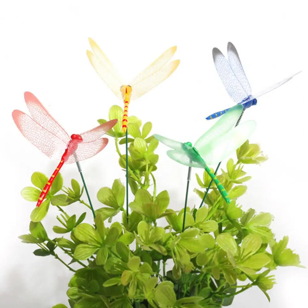 

Easy-to-arrange Garden Dragonflies Long-lasting Dragonfly Decorations Weather-resistant Fake Dragonfly for Outdoor for Garden