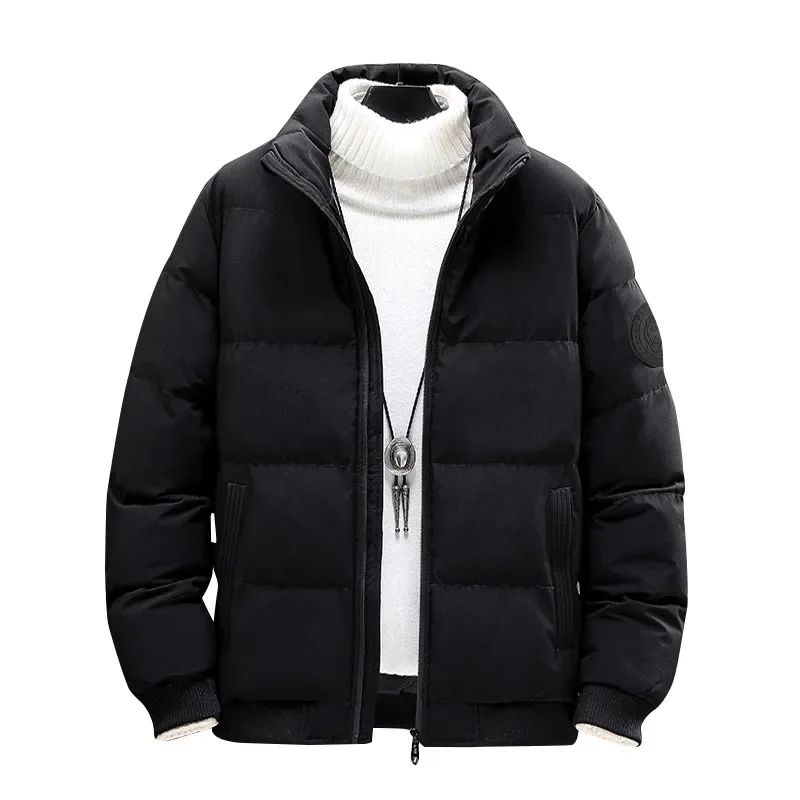 Chaqueta de algodón para hombre, prendas de vestir exteriores de venta directa de fábrica, tendencia Popular, cuello alto, ropa informal gruesa de