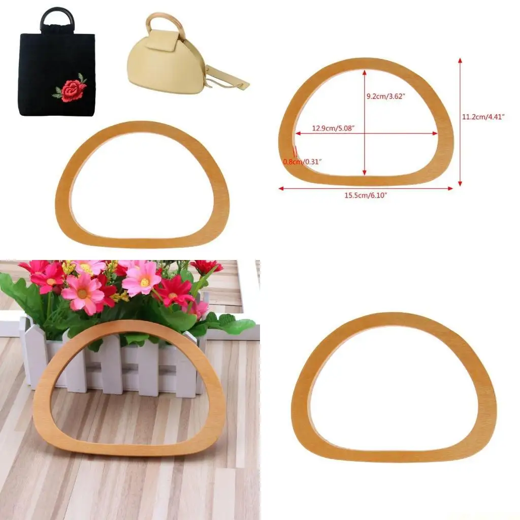 

X90D мешок деревянная ручка ручной работы замена сумочки DIY аксессуары для кошелька