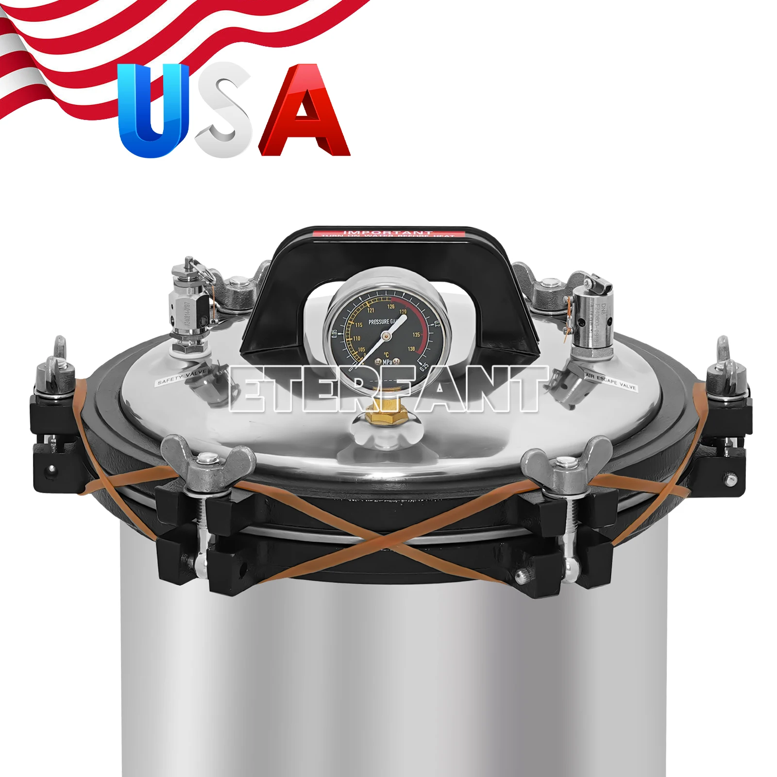 24L Pressure Stainless Steel Electric Heating YX-24LD/Coal and Electricity Heated Autoclave Pressure YX-24LM Steam Sterilizer