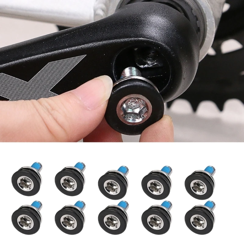 10Pcs 8mm Bike Crank Arm Fixing Bolts Bicycles Crank Screws for Square Hole Crankset Bottom Bracket 8'' Thread Set Drop Shipping