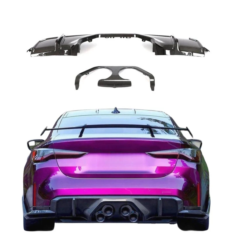 For M4 Sedan Coupe Dry Carbon Fiber Rear Lip Diffuser New Condition Back Bumper Lips Diffuser