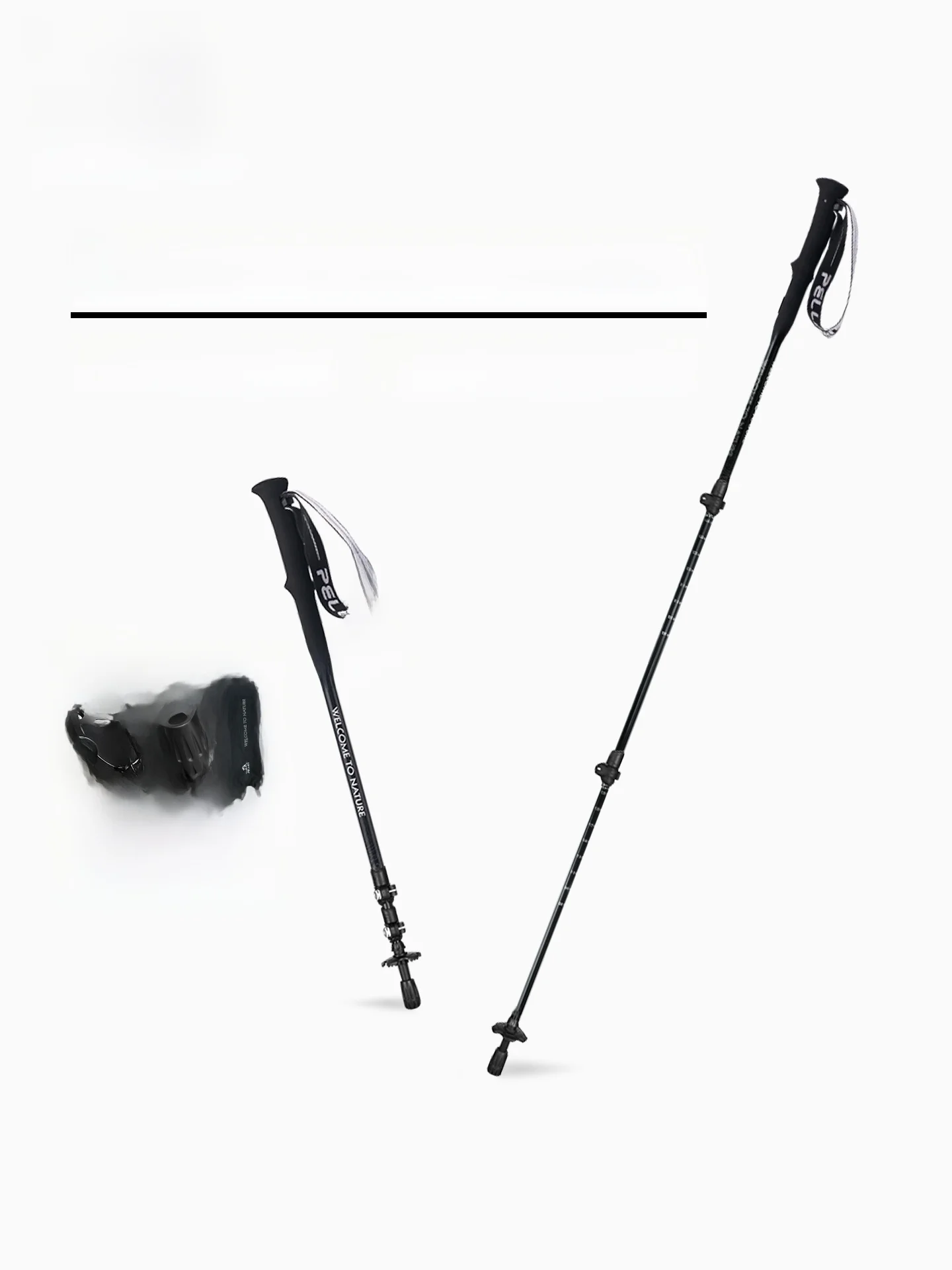 pelliot-carbon-fiber-exble-walking-cane-profional-mountain-climbing-equipment-anti-slip-king-poles-outdoor-hiking