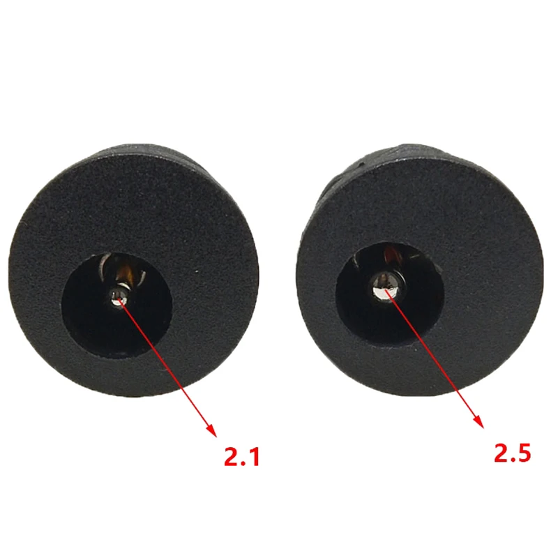 

5/10PCS DC Power Jack 5.5x2.1mm & 5.5x2.5mm - Panel Mount Female Socket Connector, Snap-Type for DIY Electronics & Device Repair