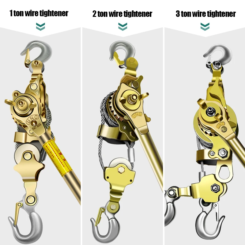 Wire Tightener Manual Tensioner Multifunctional Wire Rope Small Hand Held Hoist Load Connecting Machine Power Tightener