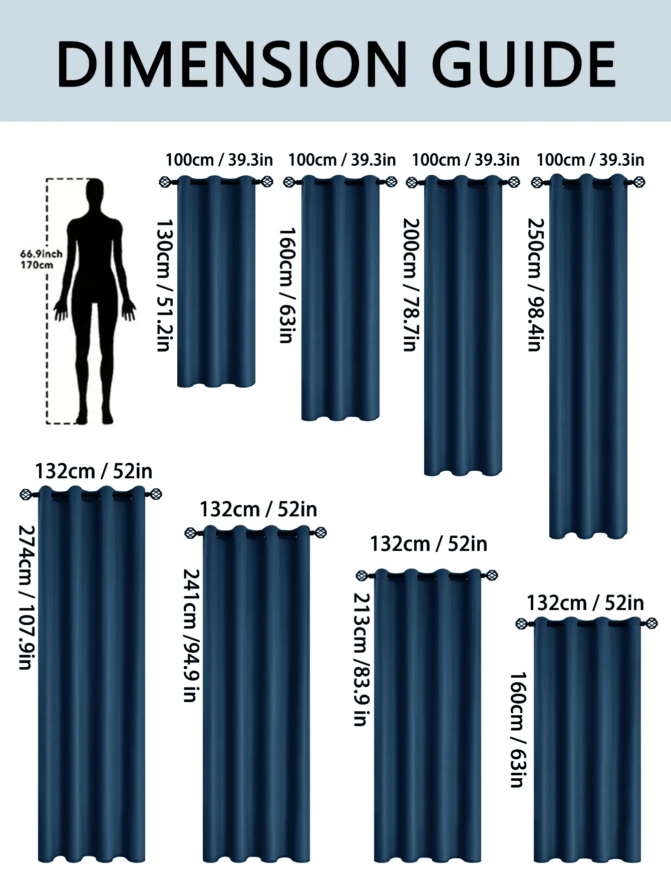 1pc 100% Blackout Curtains with Grommet Top , Curtains for Living Room, Bedroom, Kitchen, Home Decor, Room Decoration