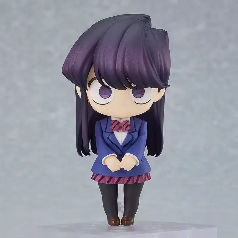 Anime Komi Can't Communicate Q Version Posable Action Figure With Interchangeable Faces Collectible Model Desktop Ornament Doll