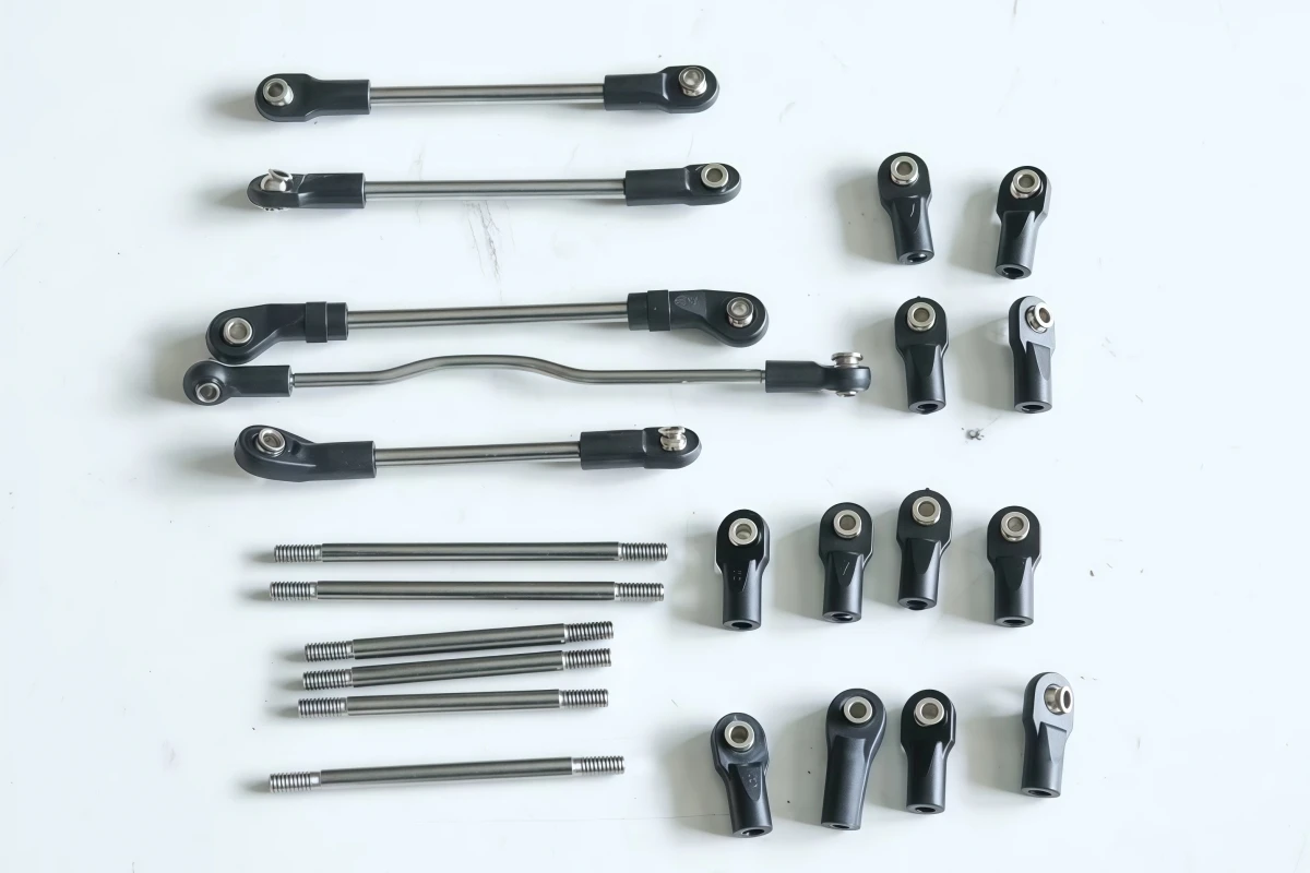 275mm Wheelbase Metal Chassis Frame Kit For Double‑E Wrangler 1/10 RC Crawler Body 4‑Link DIY Upgrade Parts