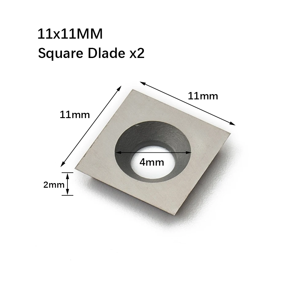 8Pcs Carbide Tool Inserts for Wood Lathe Featuring Square and Round Shapes for Diverse Woodworking Applications