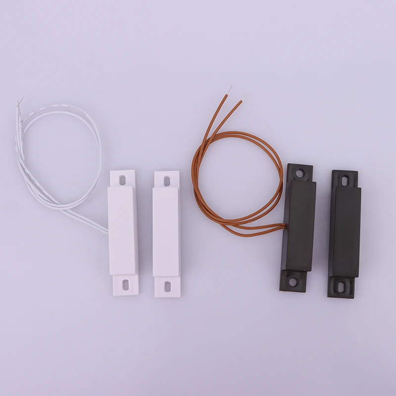 1 Pair Security Home Burglar Alarm Magnetic Door Window Contact Sensor Alarm Reed Switch NO/NC Magnetic Switch Easy To Install