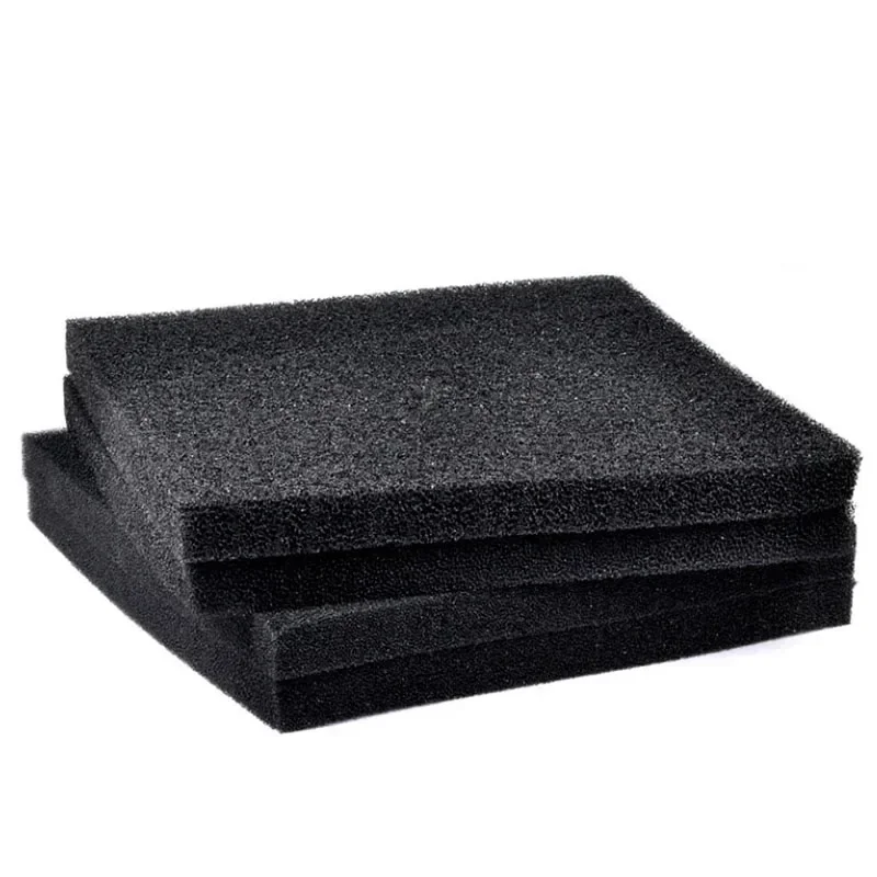 40cm x 30cm x 1cm espuma de filtragem preta aquário tanque de peixes filtro bioquímico esponja almofada skimmer longo tempo de uso esponja tanque de fornecimento