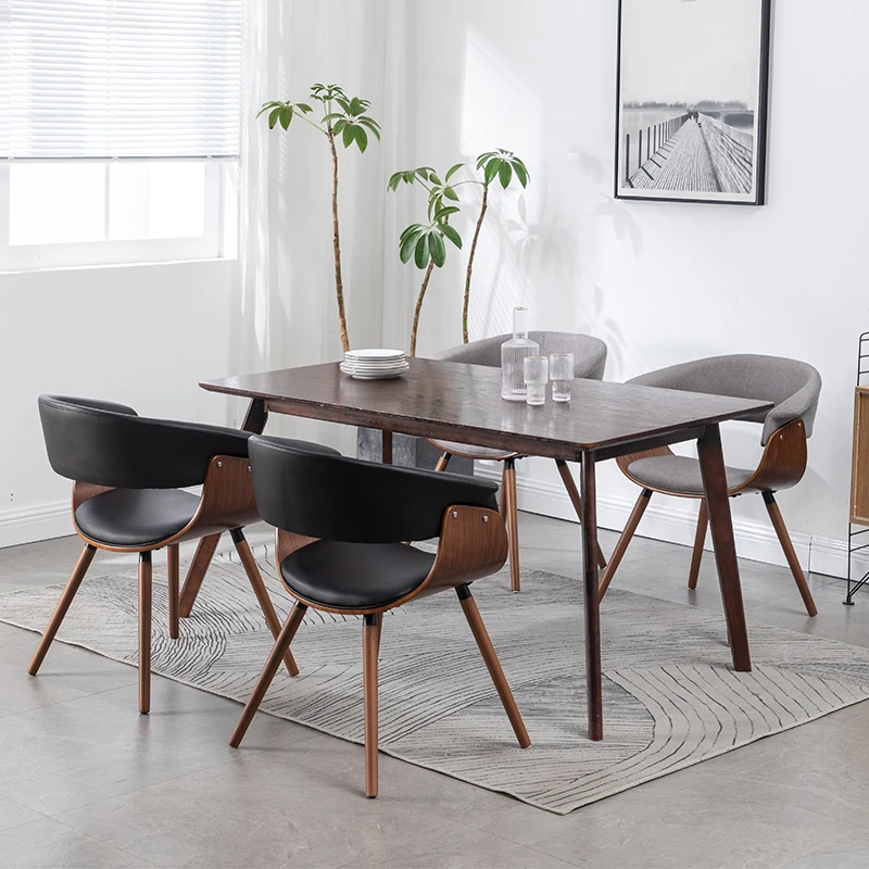 Dining Chairs Minimalist Household Solid Wood Modern Nordic Restaurant Stool Hotel Designer Balcony Leisure Seating Furniture