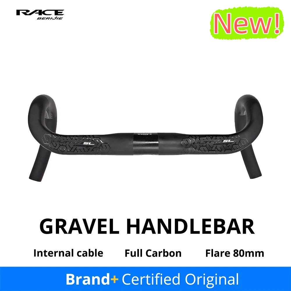 

Карбоновый гравийный руль, гоночный руль с внутренней проводкой тросов, изогнутый руль для шоссейного велосипеда, диаметр 31.8 мм, 300/320/340/360 мм, велосипедная запчасть